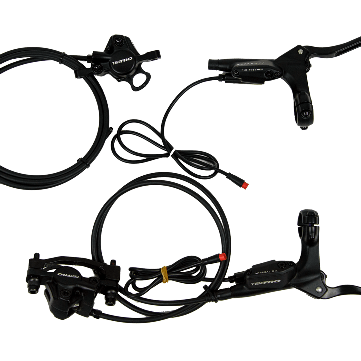 Kit Di Spurgo Per Freni A Disco Idraulici Tektro/TRP, Compatibile Shimano, 15 Pezzi, Rosso