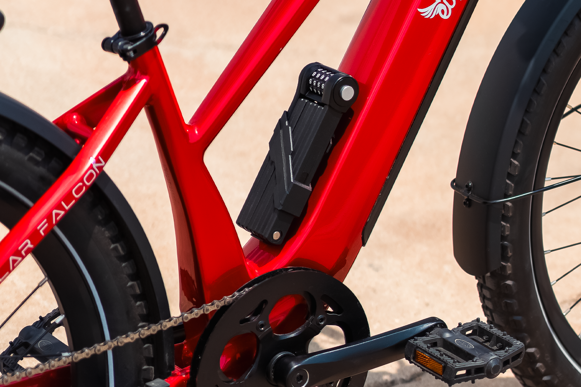 Keep your bike safe on the road and avoid theft with this combination steel folding lock, great for electric bikes and more.