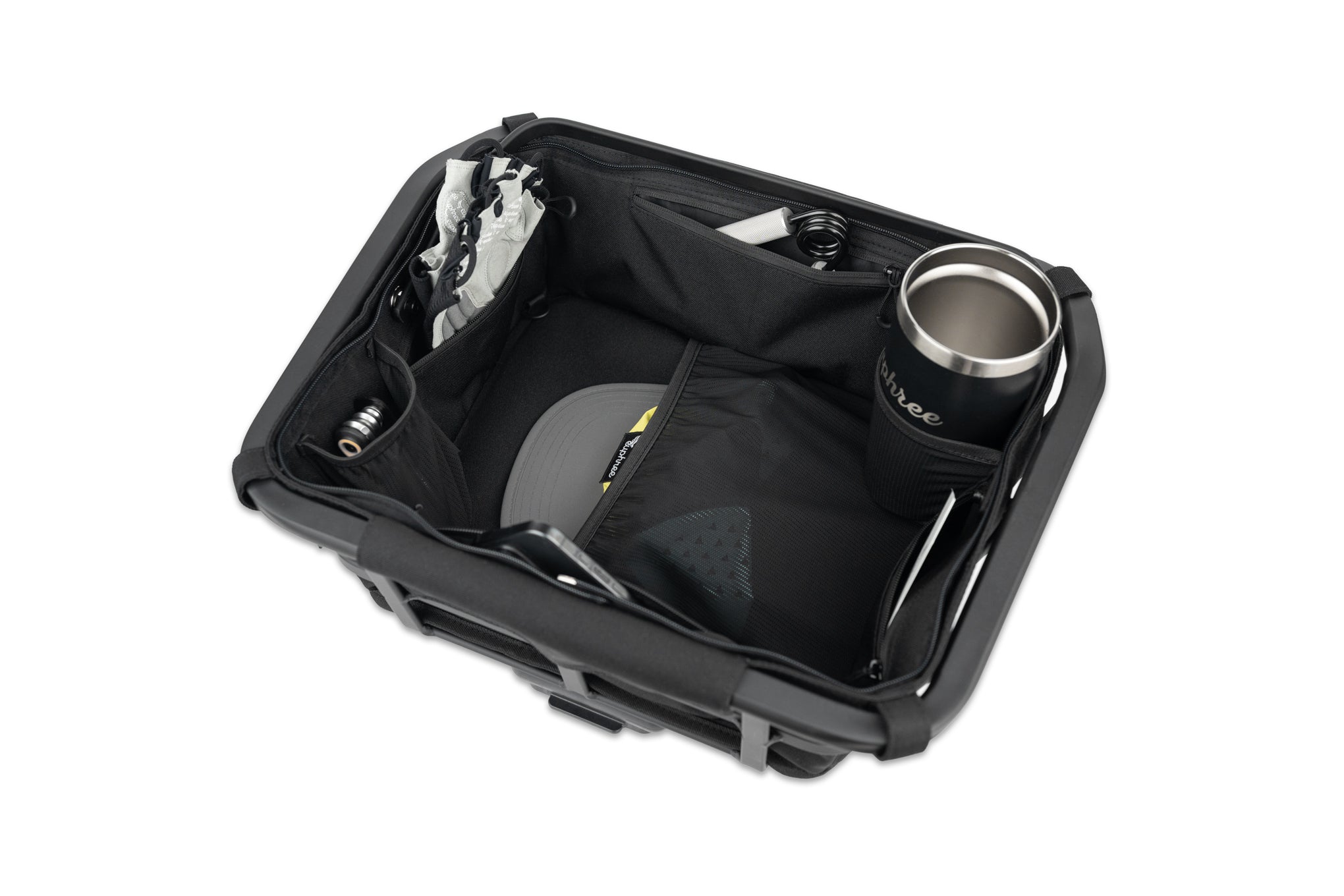 Rear Basket Liner | Zip Pockets and Bottle Holder | Euphree