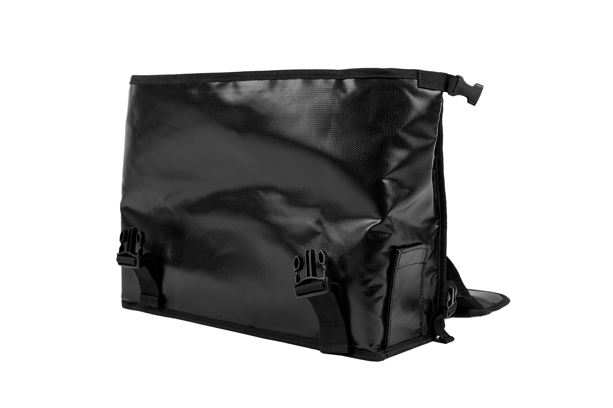 Euphree Battery Bag opened, showing padded interior for impact protection.