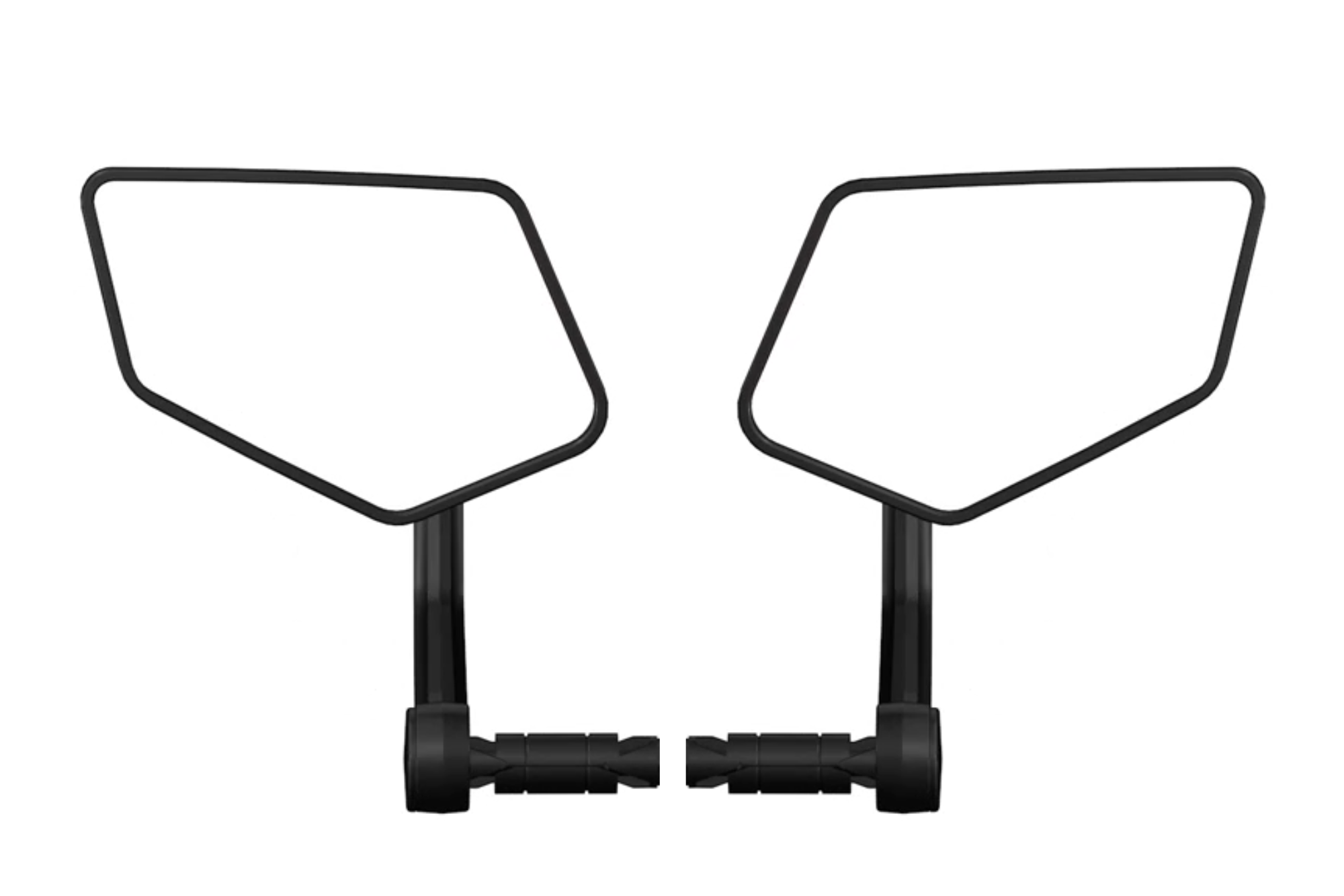 Euphree left and right bike mirrors for enhanced visibility, mounted on both sides of handlebars.