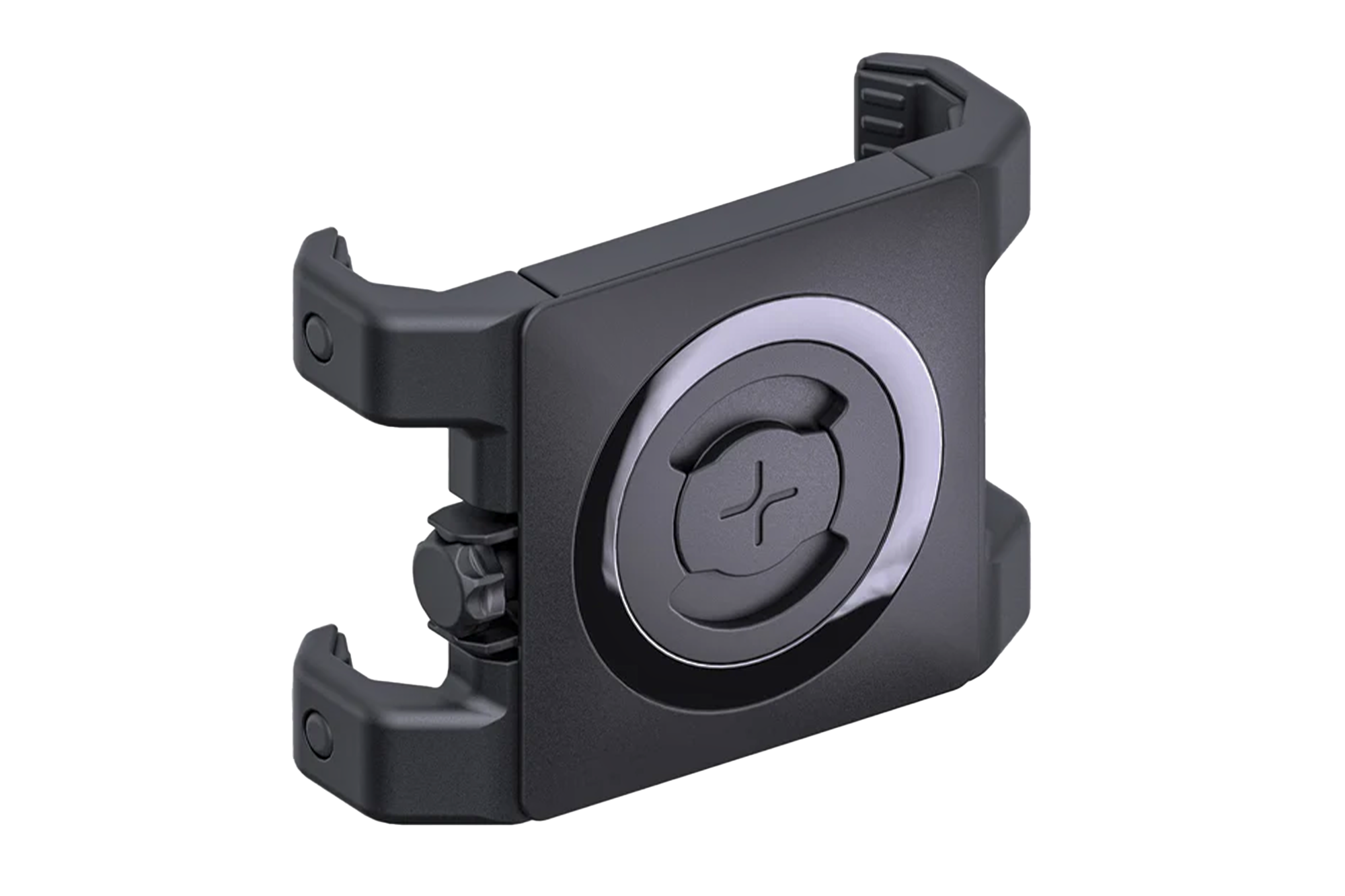 Euphree SP Connect Universal Phone Clamp shown at a diagonal angle for secure fit and durability.