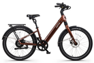 Solar Sparrow electric bike in Americano color with step-thru frame and upright riding position