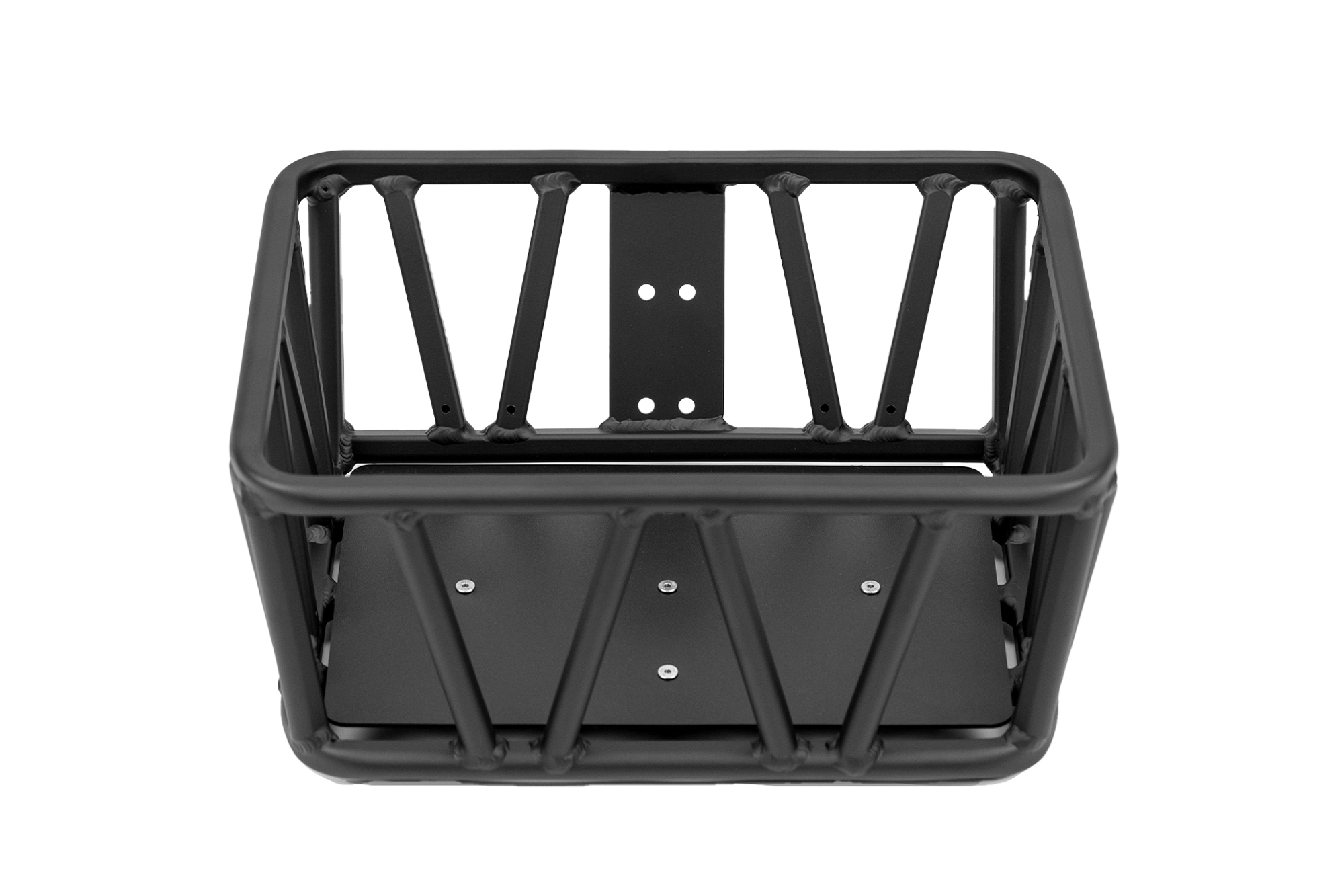 Lightweight Euphree front basket, aluminum, holds up to 25 lbs, weather-resistant finish, easy installation.