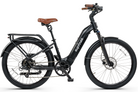 This image features the City Robin X+ electric bike by Euphree, presented in a sleek Midnight Black color. 